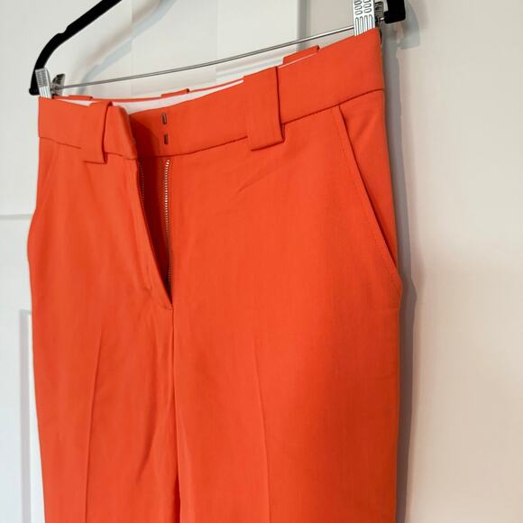 A.L.C. Kennedy Trouser Pants Clementine Orange Straight Leg Slacks NEW Size 2 - Picture 5 of 7
